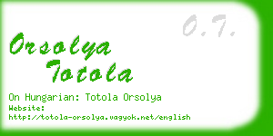 orsolya totola business card